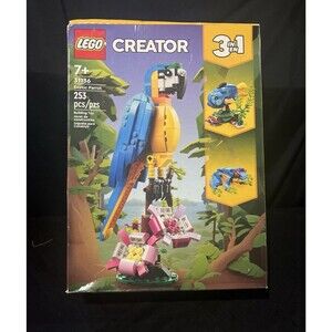 LEGO Creator 3 in 1 Exotic Parrot to Frog to Fish 31136 Animal Figure | Sealed [
